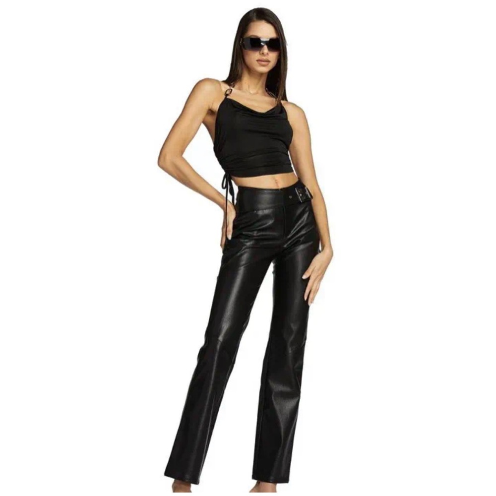 I am gia buckle leather pants